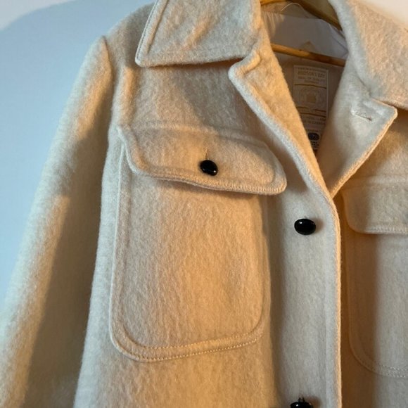 Vintage 100% Wool Hudson's Bay Point Coat Men's XL - Picture 6 of 9